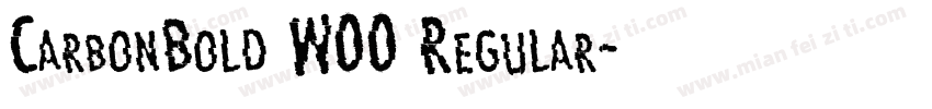 CarbonBold W00 Regular字体转换